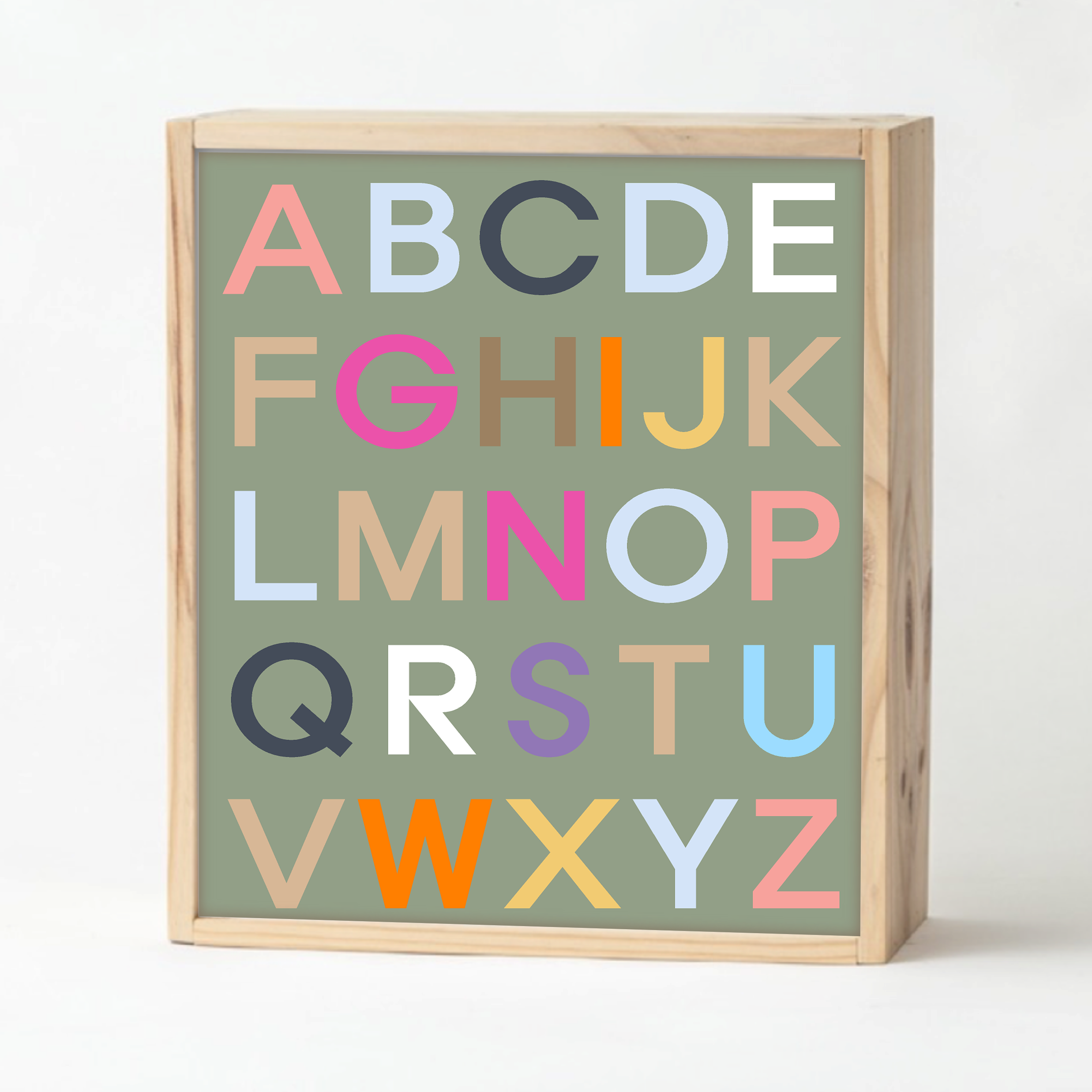 Sage Alphabet Keepsake Box – Jack And Jill Boxes